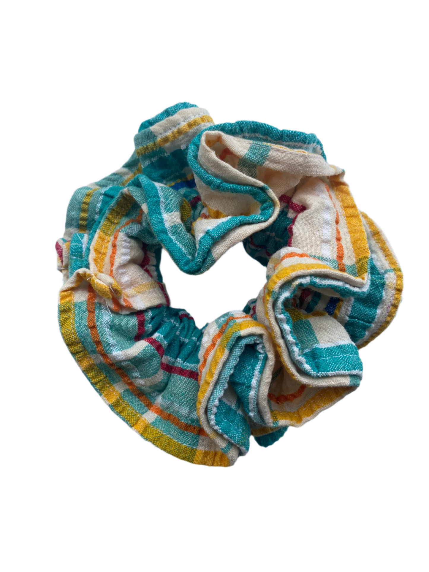 Multi-coloured scrunchie